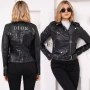 кожени якето от естествена кожа philipp plein christian dior, снимка 3
