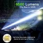 Siuyiu Акумулаторна фенерче Led Torch, 6500 лумена с регулируем фокус, IPX45, снимка 2