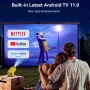 Мини проектор, Android TV 11.0, Преносим с Wifi и Bluetooth 5.2, 1080Р, снимка 5