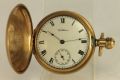 1912 Америкаснки Джобен Часовник WALTHAM Дебела Позлата, снимка 1 - Антикварни и старинни предмети - 45367425