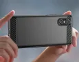 Sony Xperia 10 VI - Удароустойчив Кейс Гръб CARBON, снимка 5