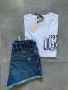 Liu Jo + Roxy тениска+къси дънки, снимка 3
