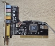 Работеща звукова карта C-Media CMI8738 6-Ch LX PCI 5.1 канална аудио за ретро компютър, снимка 1