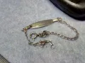 ИЗЯЩНА ИТАЛИАНСКА СРЕБЪРНА ГРИВНА СРЕБРО 925 ITALY с БЯЛА ПОЗЛАТА и ГРАВИРАНО СЪРЧИЦЕ 43380, снимка 10