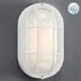Външна стенна лампа Овална бяла 21x10.5x8.5cm S_1240117, снимка 1