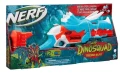NERF DinoSquad Tricera бластер, 3-стрелковидна чупеща се цев, 12 Nerf стрелички, държач за стрели , снимка 6