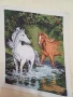 Гоблен" Коне в реката", снимка 1
