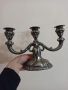 Сребърен стар масивен свещник 1937 год- 612 грама., снимка 1 - Други ценни предмети - 45416683