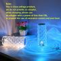 Лампа От Кристал, 16 Цвята, Променящи Дистанционно Управление, снимка 1 - Романтични подаръци - 45234319