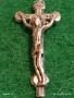 Сребърен кръст Исус от Назарет , Царят на Юдеите майсторска изработка 22144, снимка 5