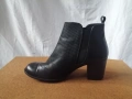 № 39 дамски боти естествена кожа на ток Mon Dieu - в черен цвят, снимка 5