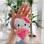 Плюшена играчка Ключодържател Hello Kitty, Мек ключодържател коте Кити, снимка 2