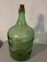 Стъклен зелен дамаджан, снимка 3