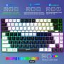HXSJ Нова Кабелна Игрална Клавиатура с USB-C Разделяне На Кабела 68 Клавиша RGB Подсветка, снимка 4