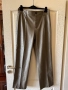 Нов елегантен кожен кожа панталон висока талия Zara zara Зара Р, снимка 5