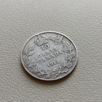 10 цента 1912 Канада - Сребро, снимка 1 - Нумизматика и бонистика - 45477174