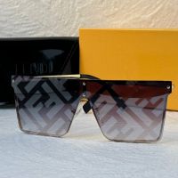 -15 % разпродажба Fendi мъжки слънчеви очила маска брандирани стъкла, снимка 2 - Слънчеви и диоптрични очила - 45226784