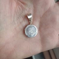 Сребърен медальон - око, снимка 2 - Колиета, медальони, синджири - 45383397