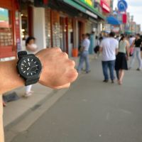 Часовник Casio G-Shock черен с бели стрелки реплика, снимка 1 - Мъжки - 45996616