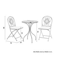 Градински сет маса с 2 стола , снимка 5 - Градински мебели, декорация  - 45483812
