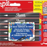 Sharpie Креативни маркери с акрилна боя, без разливане, на водна основа - 5 броя, снимка 1 - Ученически пособия, канцеларски материали - 45484289