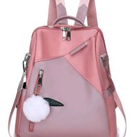 Розова непромокаема раница /чанта,с една преграда, снимка 1 - Раници - 45556898