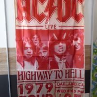 AC/DC знаме флаг tour 1979 LIve на живо постер концерт хеви метъл, снимка 1 - Декорация за дома - 45307796