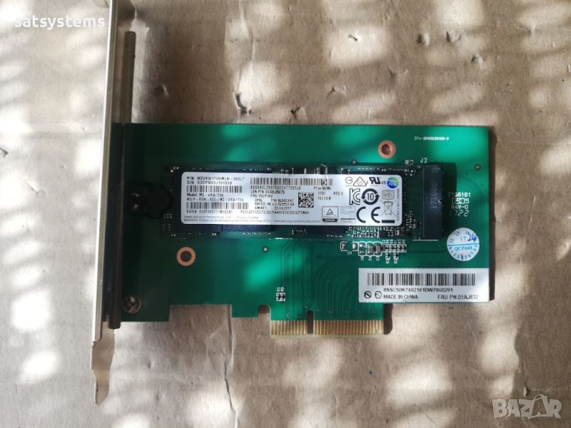 MZ-VKW1T00 - Samsung SM961 1TB Multi-Level-Cell PCI Express 3.0 x4 NVMe M.2 2280 Solid State Drive, снимка 1