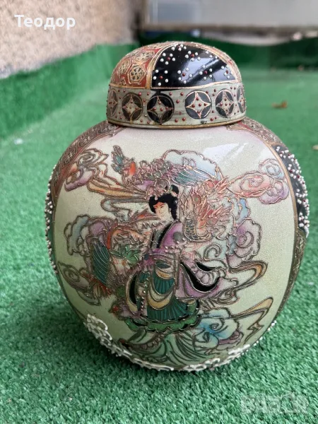 Ваза / урна Сатсума , снимка 1