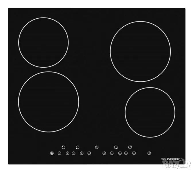 Стъклокерамичен плот за вграждане Schneider STV604, снимка 1