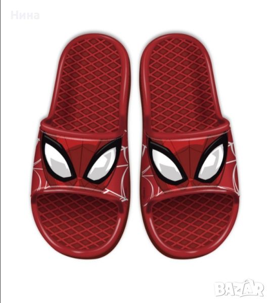 Чехли Spiderman в червено, снимка 1