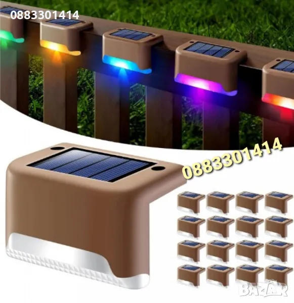 ПРОМО! 5 броя соларни лампи за стълби , снимка 1