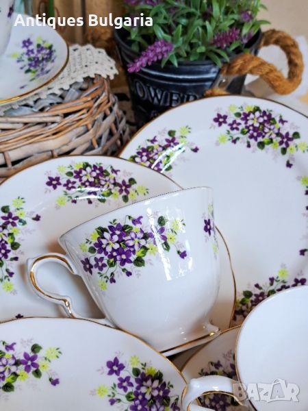 Сервиз 16 части - Queen Anne, Fine Bone China 1950г, снимка 1