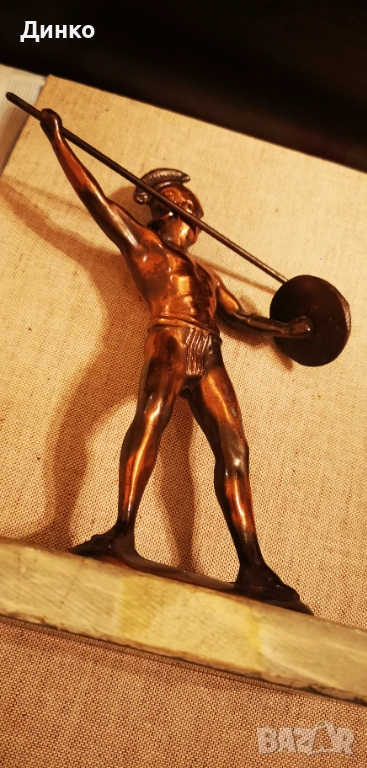 Метална фигурка на спартанския цар Леонид., снимка 1