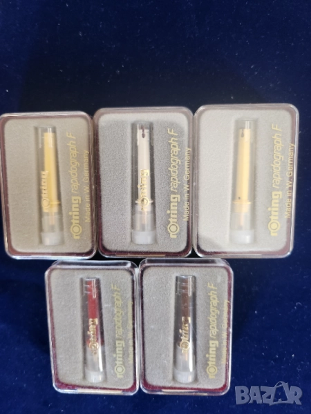 Rotring - пера/писци за mod. Rotring Rapidogrаph, нови: 0,18/0,25/0,30/0,35 и 0,50, снимка 1