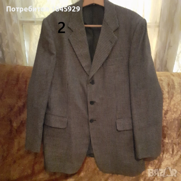  Мъжки сака от вълнен плат, снимка 1