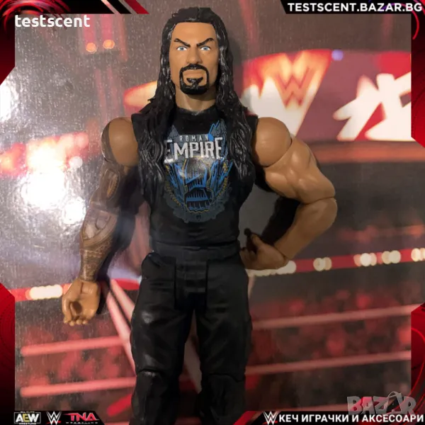 Екшън фигура WWE Roman Reigns Roman Empire Basic Series mattel Роман Рейнс играчка, снимка 1