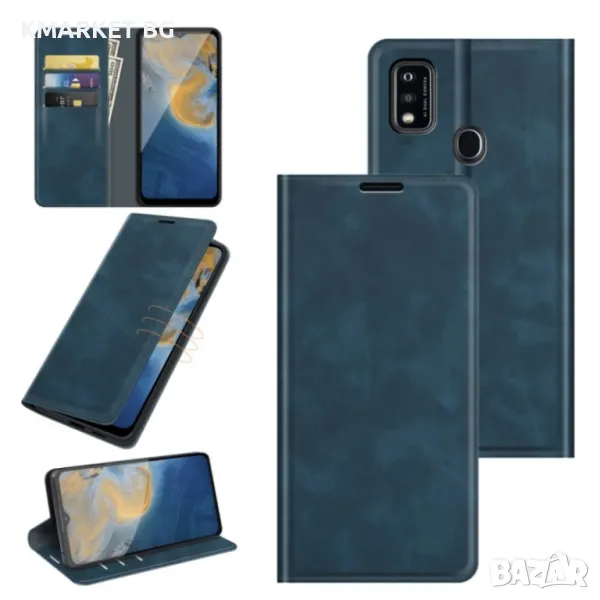 ZTE Blade A51 Retro-skin Magnetic Кожен Калъф и Протектор, снимка 1