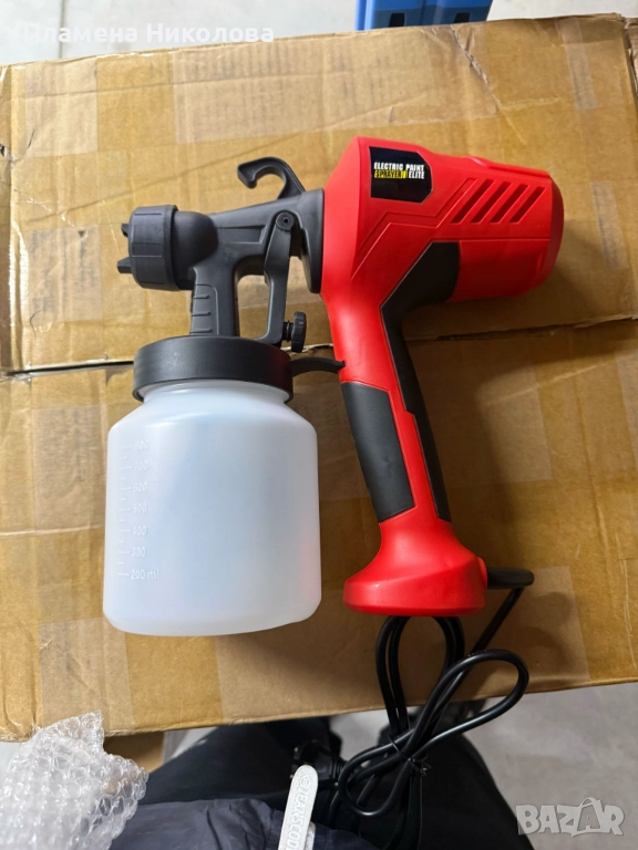 Електрически пистолет за боядисване Electric Paint Sprayer Elite — перфектно покритие без следи и ка, снимка 1