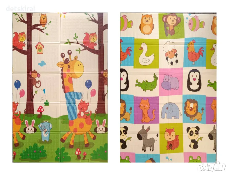 Детското сгъваемо двулицево килимче , снимка 1