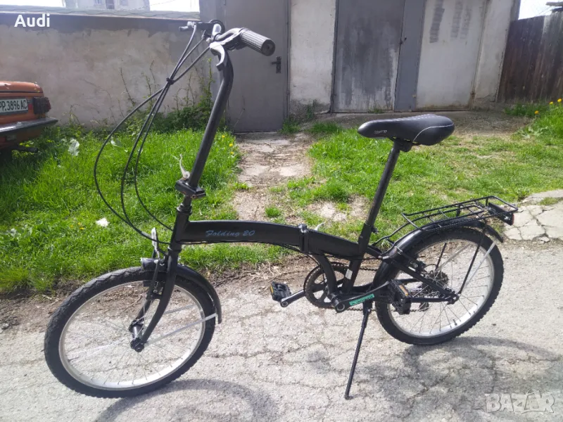 Двойно сгъваем алуминиев велосипед FOLDING 20 цолови капли , снимка 1
