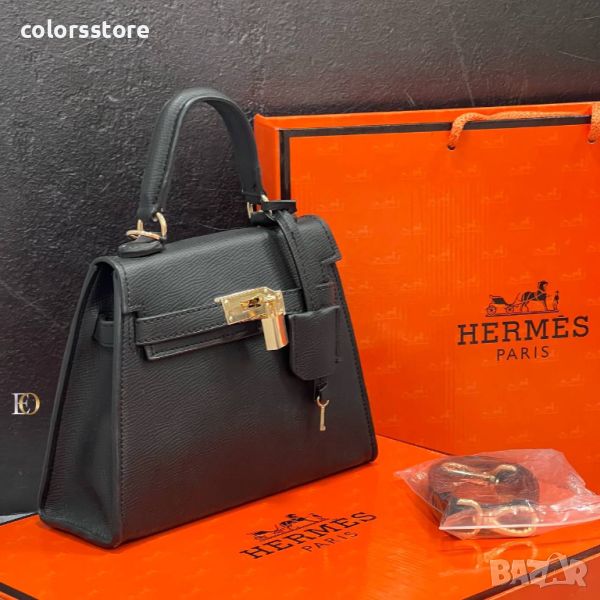 Черна чанта Hermes-GG49da, снимка 1