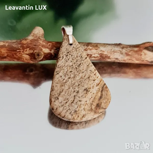 Сребърна висулка с натурален картинен Яспис (Natural Picture Jasper) - 5765
, снимка 1