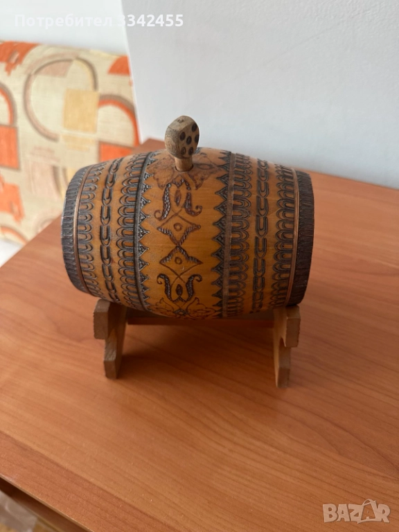 Малко дървено буре, снимка 1