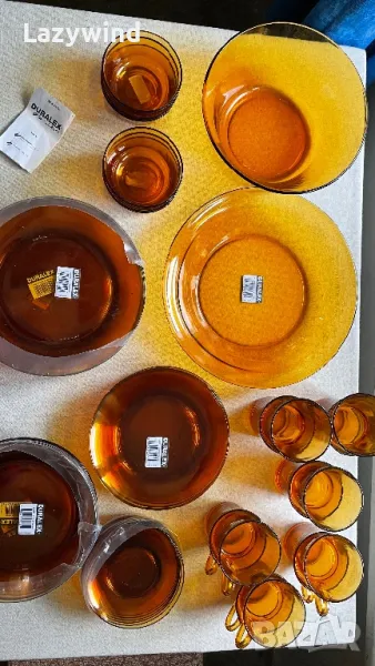 Голям пълен винтидж сервиз DURALEX (44 части), снимка 1