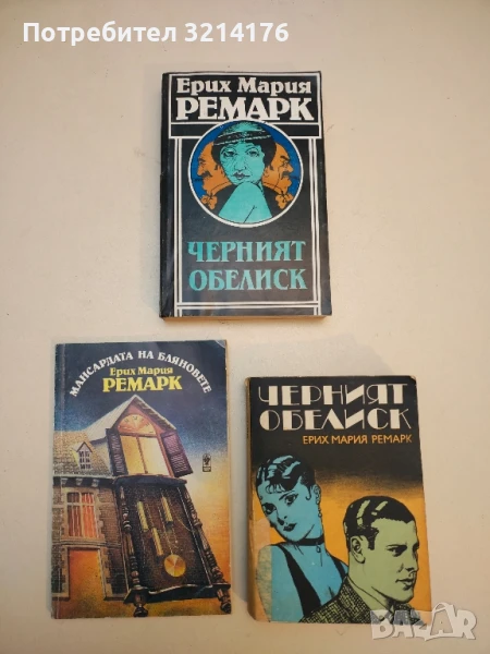 Черният обелиск. История на една закъсняла младост - Ерих Мария Ремарк (1980), снимка 1
