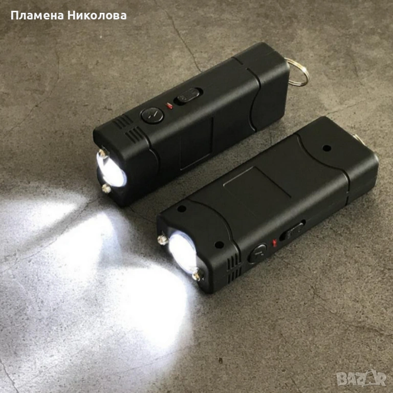 Устройство за самозащита - електрошок 5000K V и LED фенер – компактно, презареждаемо, снимка 1