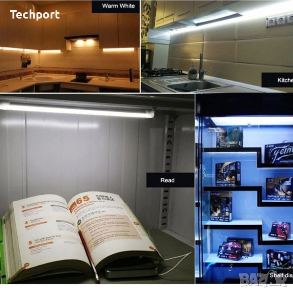 LED лента твърд корпус 100см 220v или 12V, снимка 1