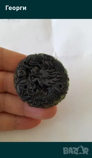 Амулет от натурален нефрит-3, снимка 1