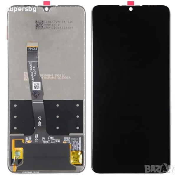 Нов Дисплей за Huawei P30 Lite / MAR-LX1A черен Оригинал, снимка 1